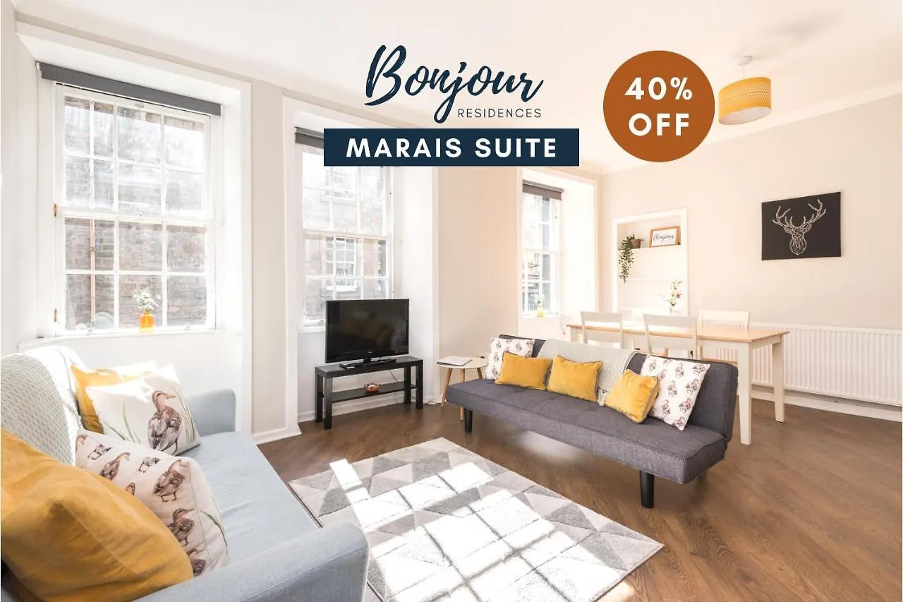 Bright New Town 2Br-1Ba, 1 Min To George St - Free Parking By Bonjour Residences Edinburgh location